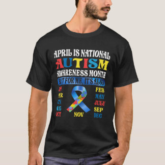 4月は国家自閉症啓発ヶ月キッズボーイ Tシャツ