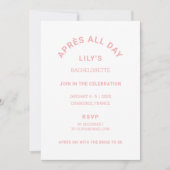 4月オールデイアイスピンクバチェロレッテスキーウィークエンド 招待状 (正面)