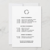 4月オールデイウィンター40thバースデースキーウィークエンド 招待状 (裏面)