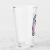 4月オールデイ70sレトロストライプの型ビールグラス タンブラーグラス (右)