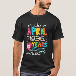 4月ガールズ1936年85誕生日85歳 Tシャツ