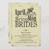 4月シャワーが次々に発生 招待状 (正面/裏面)