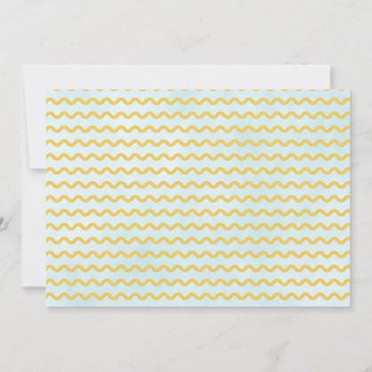 4月シャワーが5月の花をもたらす赤ちゃんシャワー サンキューカード (裏面)