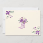 4月シャワーが5月の花をもたらす赤ちゃんシャワー サンキューカード (裏面)