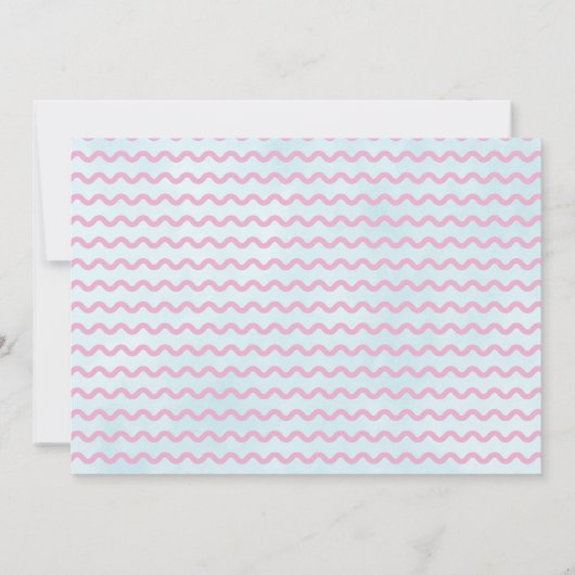 4月シャワーが5月の花をもたらす赤ちゃんシャワー サンキューカード (裏面)