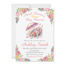 4月シャワーが5月の花をもたらす赤ちゃんシャワー