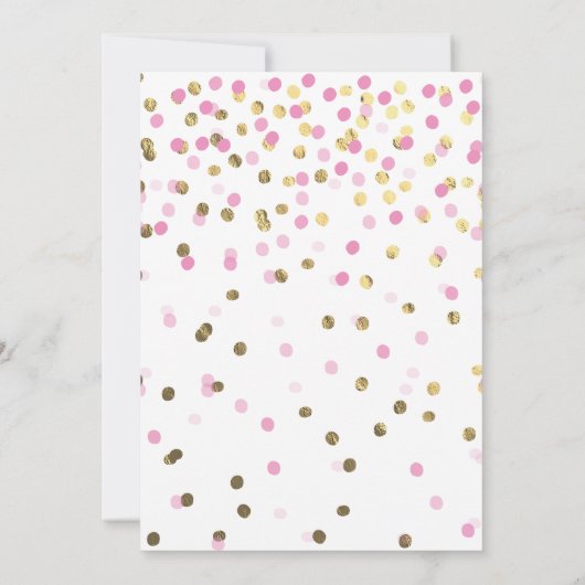 4月シャワーが5月の花をもたらす赤ちゃんシャワー 招待状 (裏面)