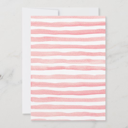 4月シャワーが5月の花をもたらす赤ちゃんシャワー 招待状 (裏面)