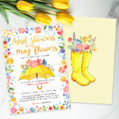 4月シャワーが5月の花をもたらす赤ちゃんシャワー 招待状