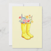 4月シャワーが5月の花をもたらす赤ちゃんシャワー 招待状 (裏面)