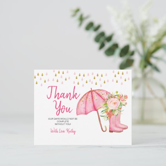 4月シャワーが5月の花を持ってくるサンキューカード サンキューカード (スタンド正面)