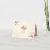 4月シャワーが5月の花を持ってくるサンキューカード 招待状 (裏面)