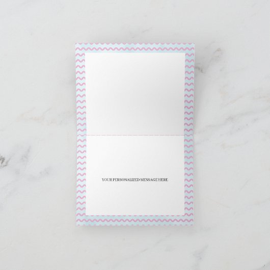 4月シャワーが5月の花を持ってくるサンキューカード 招待状 (内部)