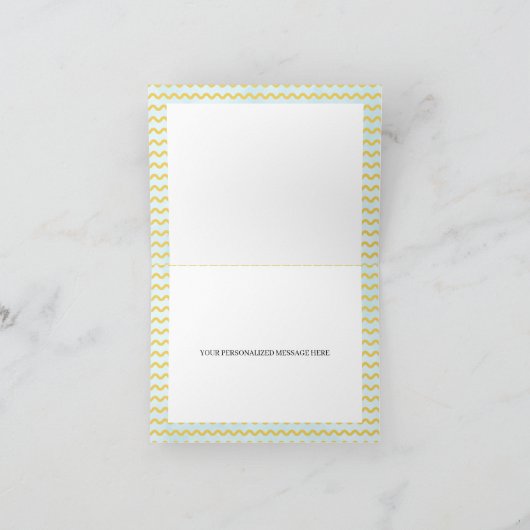 4月シャワーが5月の花を持ってくるサンキューカード 招待状 (内部)