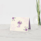 4月シャワーが5月の花を持ってくるサンキューカード 招待状 (裏面)