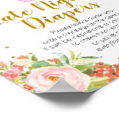 4月シャワーが5月の花を持参おむつ夜遅くまで ポスター (角)