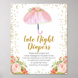4月シャワーが5月の花を持参おむつ夜遅くまで ポスター