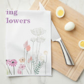 4月シャワーが5月の花キッチンタオルをもたらす キッチンタオル (四つ折り)