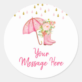 4月シャワーが5月花の赤ちゃんシャワーをもたらす ラウンドシール