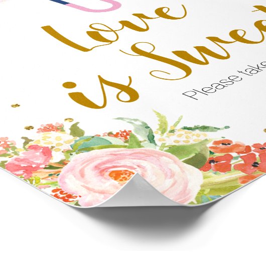 4月シャワー五月の花の愛は甘い ポスター (角)