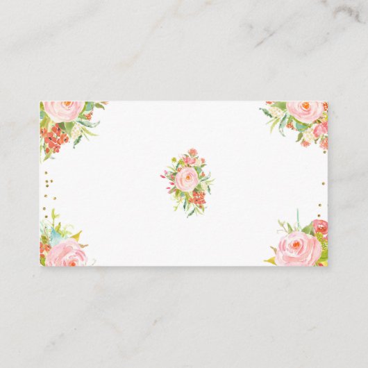 4月シャワー五月花の赤ちゃんシャワー詳細 エンクロージャーカード (裏面)