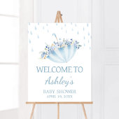 4月シャワー五月花を持って来る赤ちゃんシャワー歓迎 ポスター