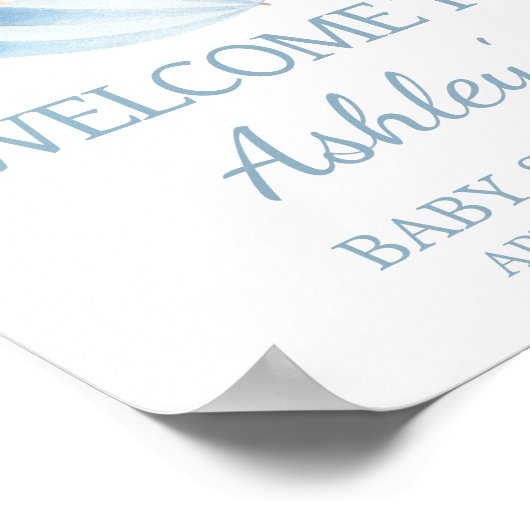 4月シャワー五月花を持って来る赤ちゃんシャワー歓迎 ポスター (角)