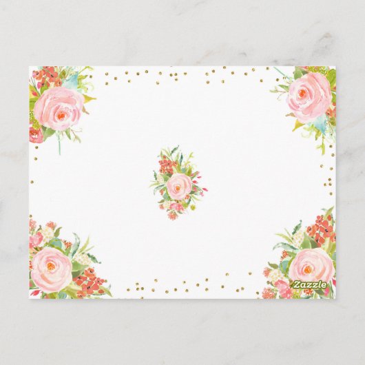 4月シャワー持ってくる5月の花の本ベビーPos ポストカード (裏面)