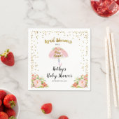 4月シャワー持って来る5月の花の赤ちゃんシャワーナプキン スタンダードカクテルナプキン (インサイチュ)