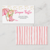 4月シャワー持参5月の花おむつラッフル エンクロージャーカード (正面/裏面)