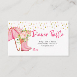 4月シャワー持参5月の花おむつラッフル エンクロージャーカード