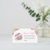 4月シャワー持参5月の花おむつラッフル エンクロージャーカード (スタンド正面)