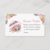4月シャワー持参5月の花おむつラッフル エンクロージャーカード (正面)