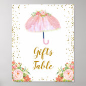 4月シャワー持参5月フラワーギフトテーブル ポスター (正面)