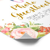 4月シャワー持参5月フラワーフォトゲストブック ポスター (角)