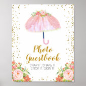4月シャワー持参5月フラワーフォトゲストブック ポスター (正面)