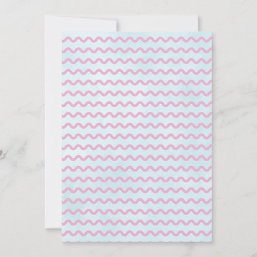 4月シャワー5月の花をもたらす春赤ちゃんシャワー 招待状 (裏面)