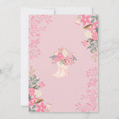 4月シャワー5月の花をもたらす春赤ちゃんシャワー 招待状 (裏面)