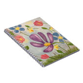 4月シャワー。カラフル,抽象芸術フローラアート ノートブック (右側)