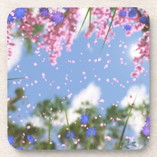 4月シャワーCorkコースター コースター (正面)