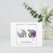 4月マッカルによるOVERCOMPENSATING漫画はがき ポストカード (スタンド正面)