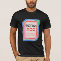 4月全日70秒レトロストライプのタイプMens Tシャツ