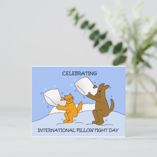 4月国際的2日まくら闘いの日 ポストカード (スタンド正面)