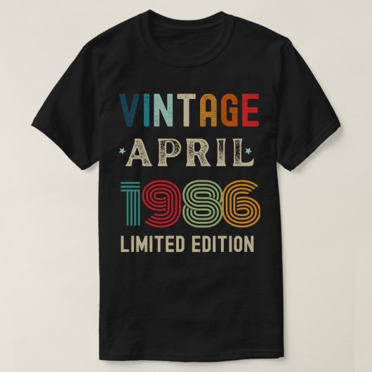 4月誕生日ギフト18 Tシャツ (デザイン正面)