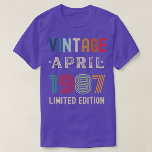 4月誕生日ギフト7 Tシャツ (デザイン正面)