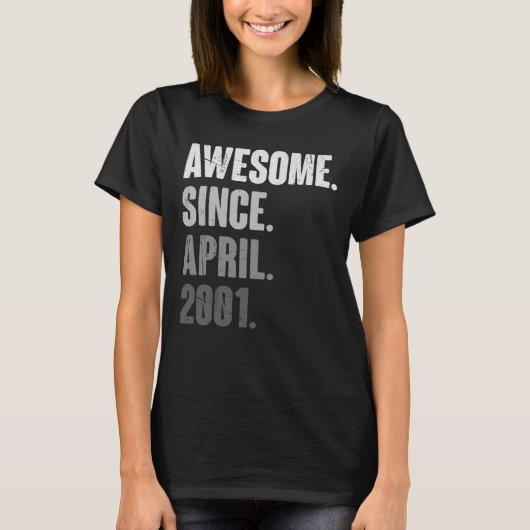 4月誕生日22ndデコレーション22歳ビンタグ tシャツ (正面)
