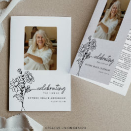 4月誕生月花葬儀プログラム チラシ