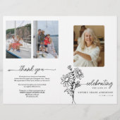 4月誕生月花葬儀プログラム チラシ (正面)