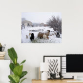 4月雪の羊 ポスター (ホームオフィス)