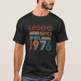 4月1日から46歳の誕生日が伝説に登場 Tシャツ